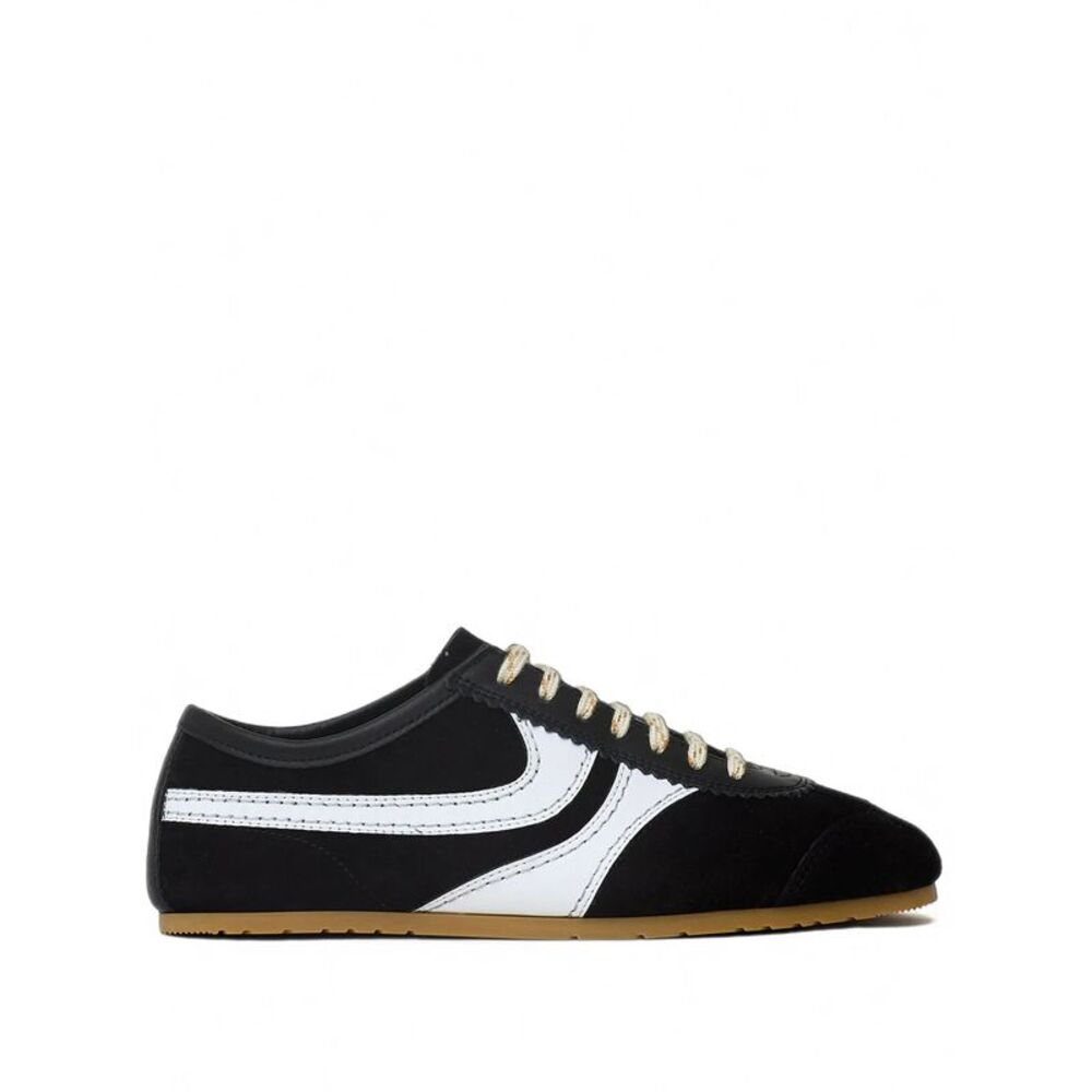 Sneakers In Camoscio E Pelle Women